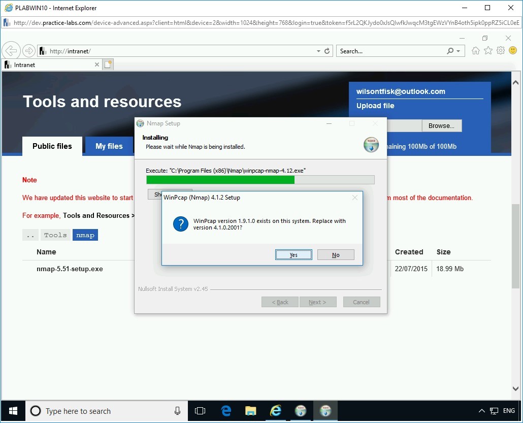 Figure 4.10 Screenshot PLABWIN10