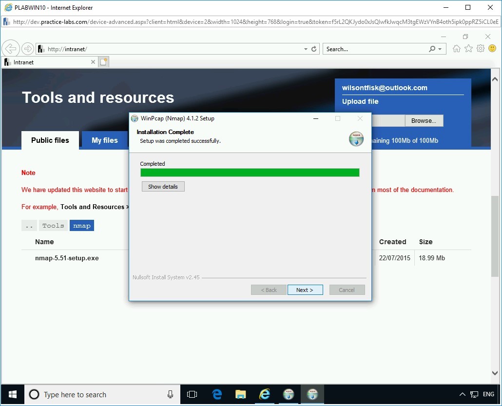 Figure 4.12 Screenshot PLABWIN10