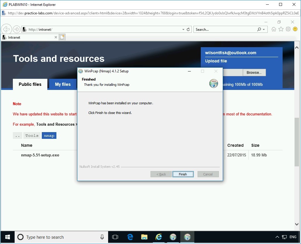 Figure 4.14 Screenshot PLABWIN10