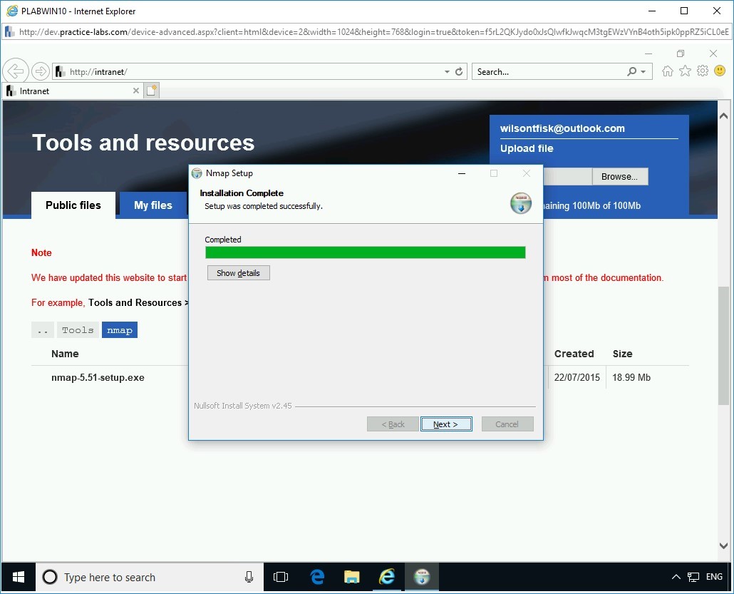 Figure 4.16 Screenshot PLABWIN10