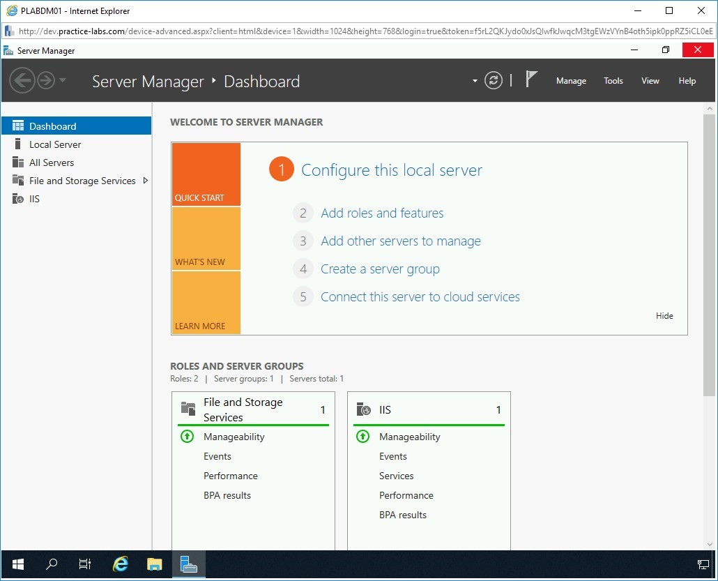 Figure 4.24 Screenshot PLABDM01