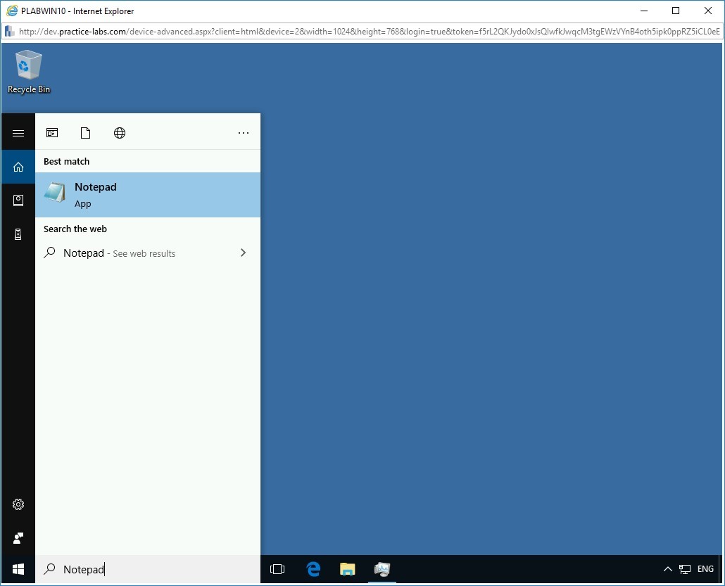Figure 1.6 Screenshot of PLABWIN10