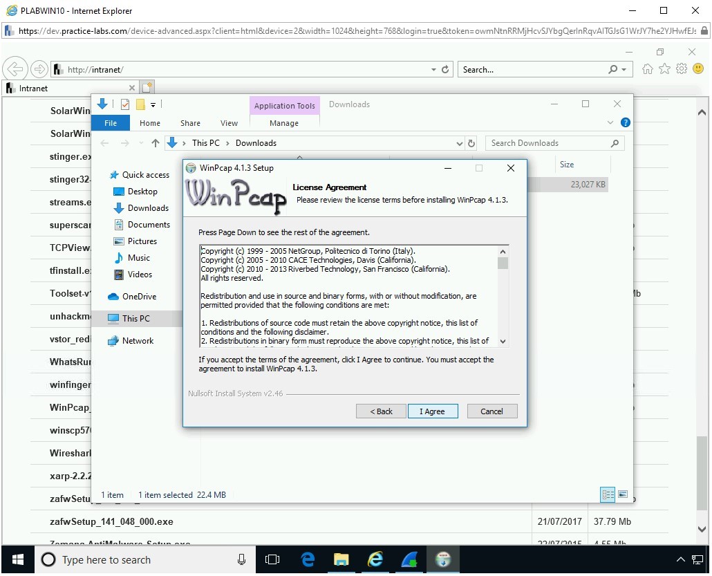 Figure 1.17 Screenshot of PLABWIN10