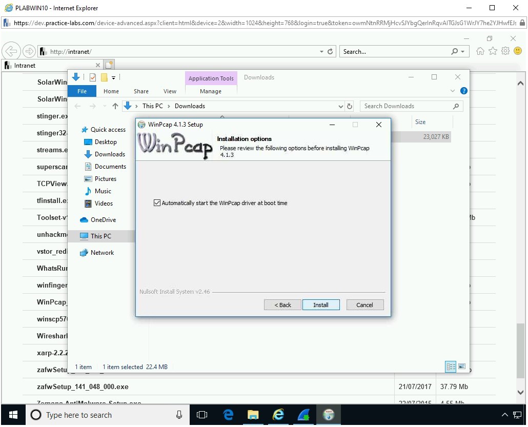 Figure 1.18 Screenshot of PLABWIN10