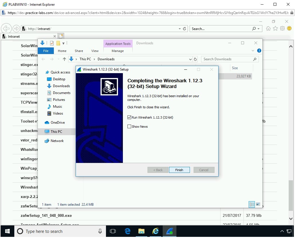 Figure 1.22 Screenshot of PLABWIN10