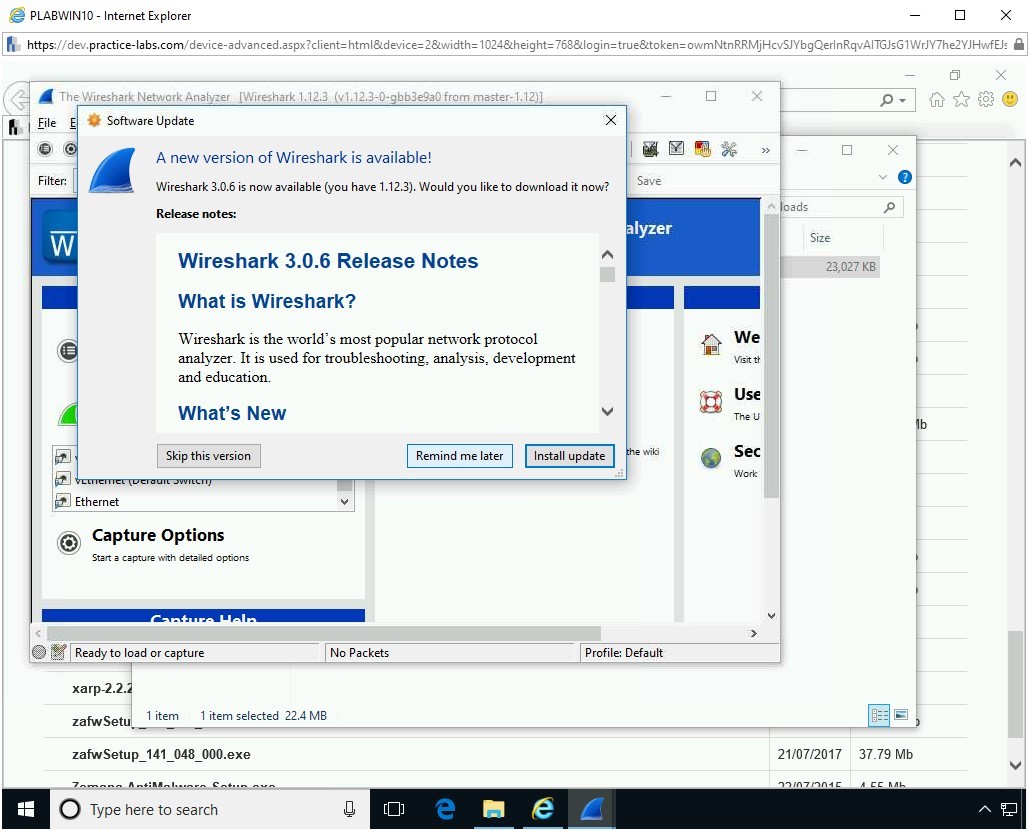 Figure 1.23 Screenshot of PLABWIN10