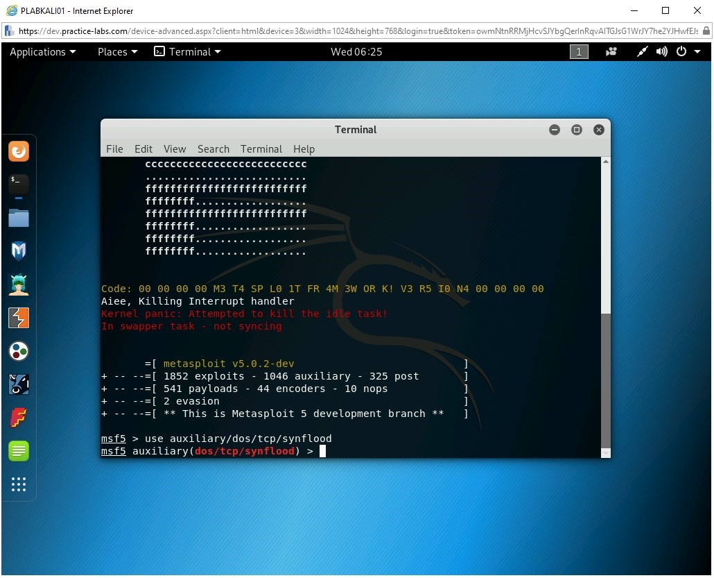 Figure 1.65 Screenshot of PLABKALI01