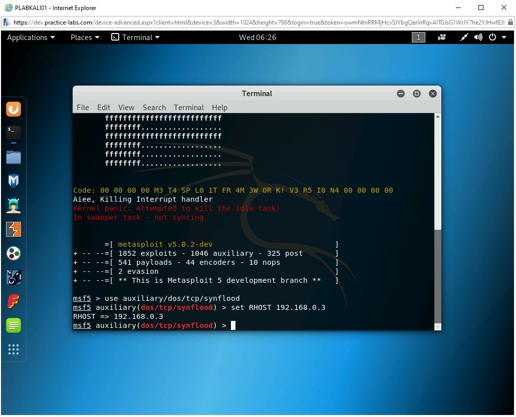 Figure 1.66 Screenshot of PLABKALI01