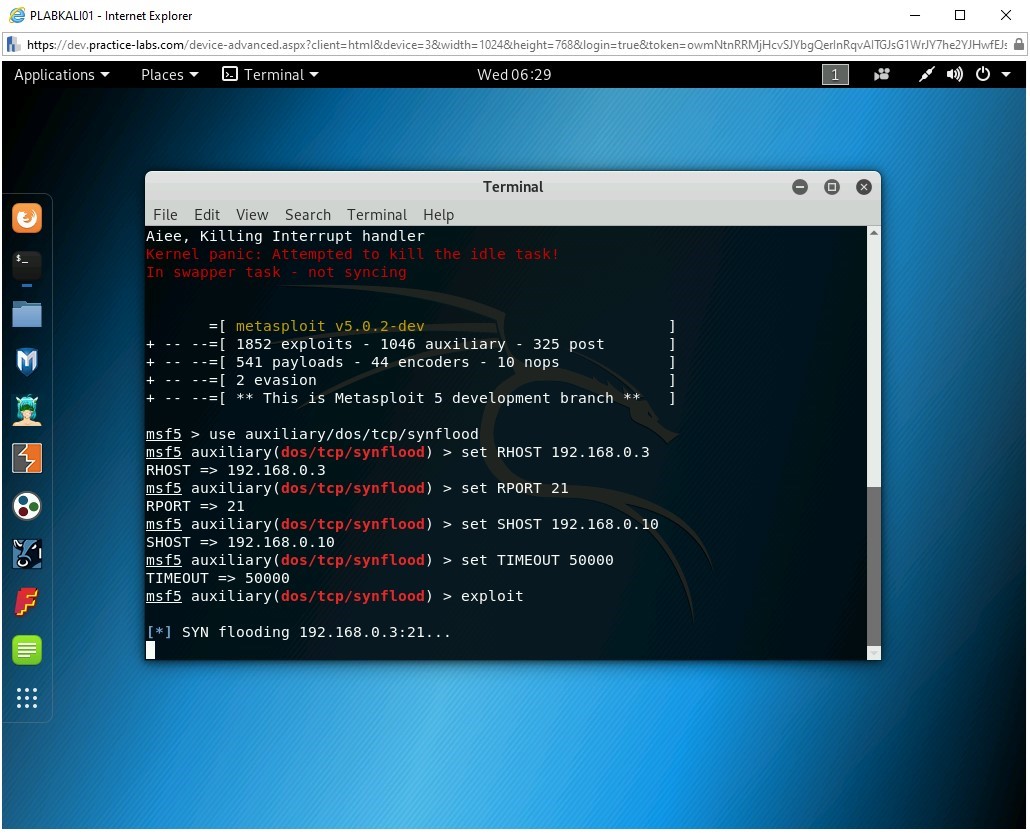 Figure 1.71 Screenshot of PLABKALI01
