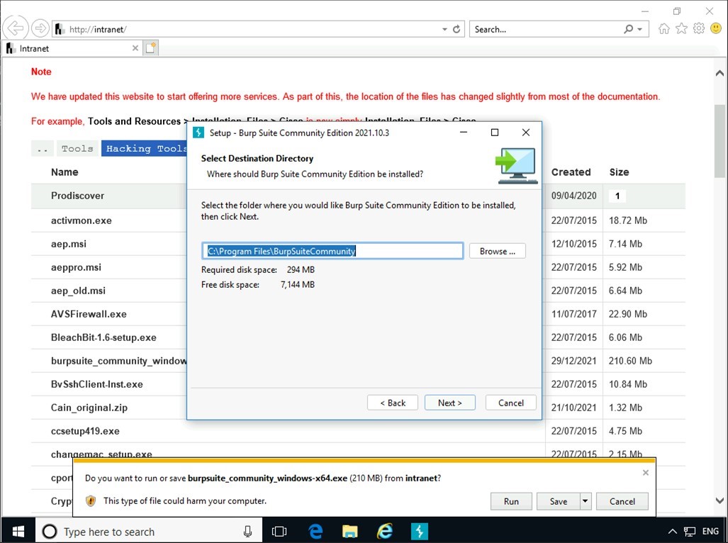 Figure 1.17 Screenshot of PLABWIN10