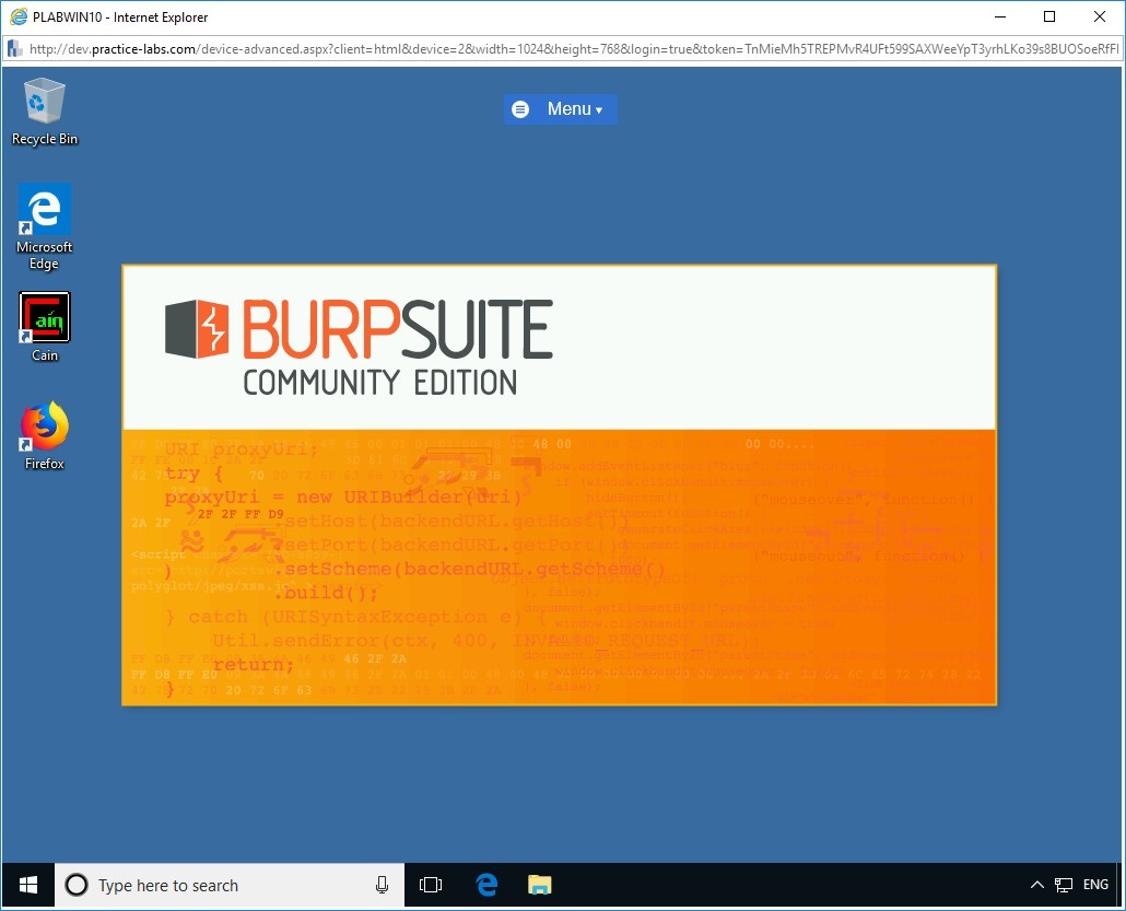Figure 1.23 Screenshot of PLABWIN10