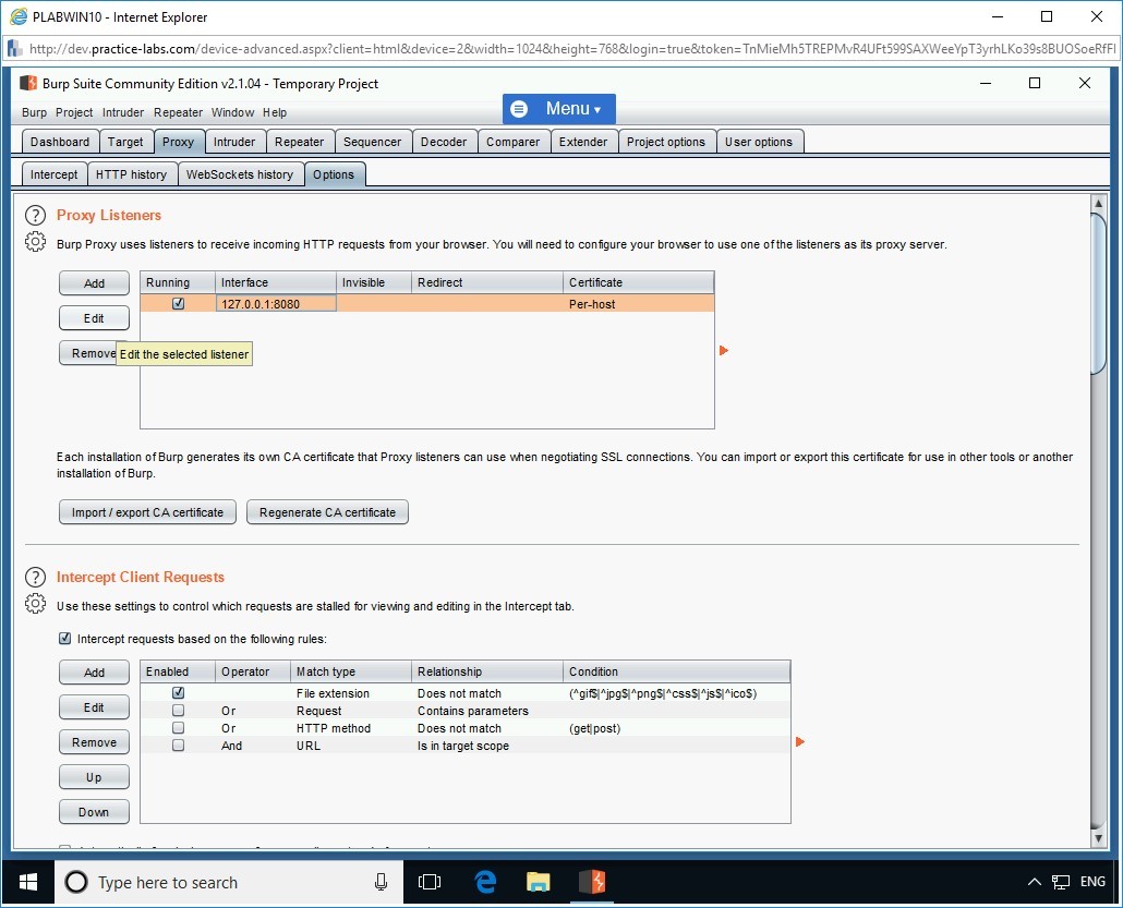 Figure 1.29 Screenshot of PLABWIN10