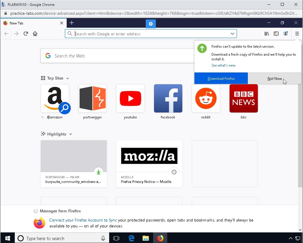 Figure 1.38 Screenshot of PLABWIN10