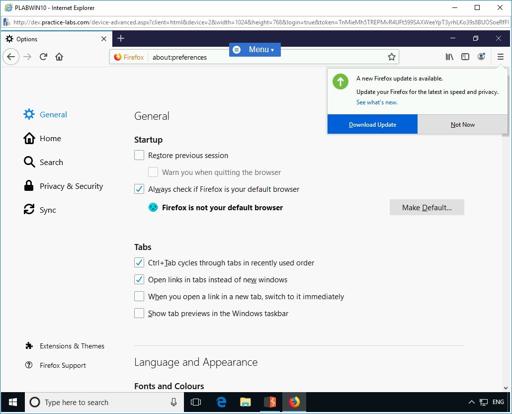 Figure 1.40 Screenshot of PLABWIN10