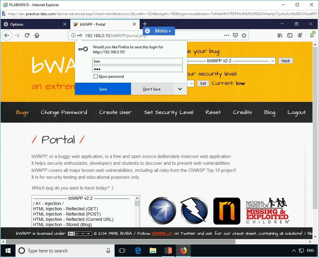 Figure 1.52 Screenshot of PLABWIN10
