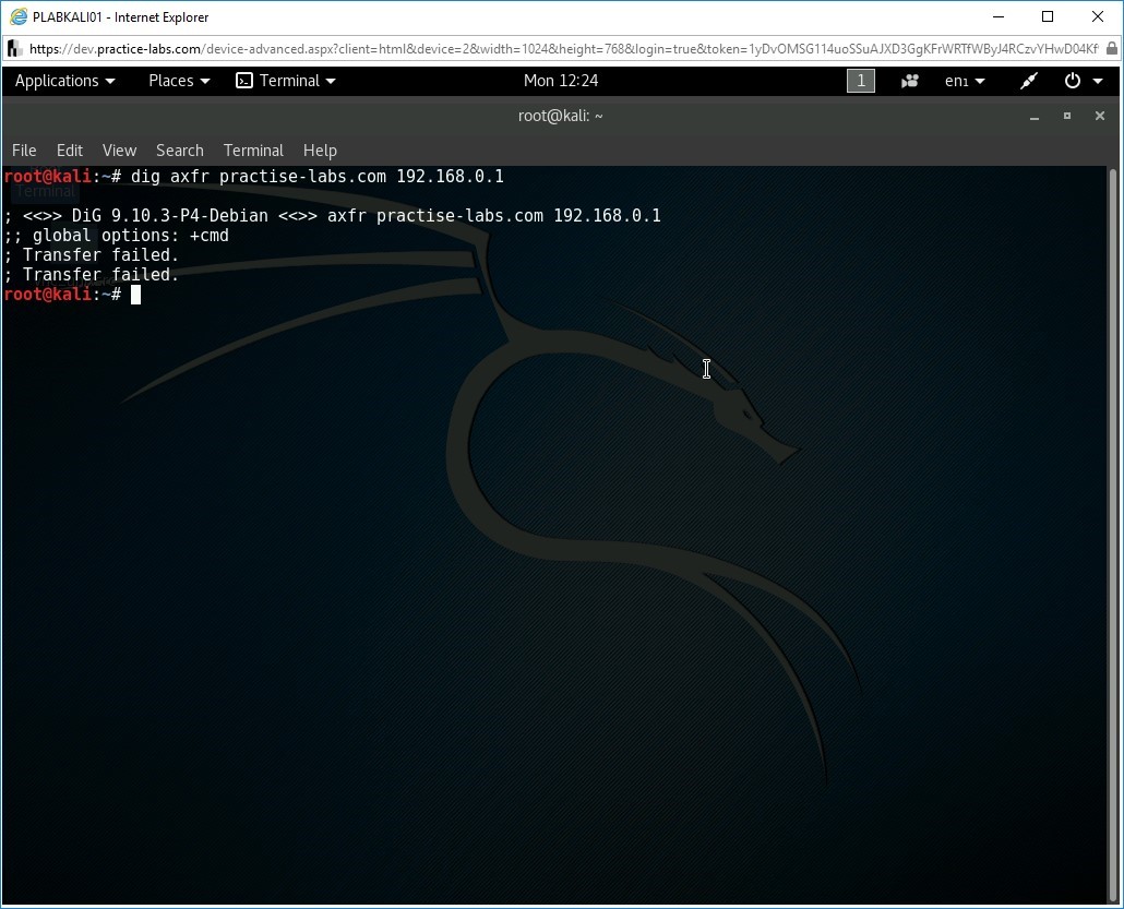Figure 1.11 Screenshot of PLABKALI01