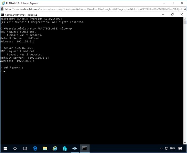 Figure 1.4 Screenshot of the Command Prompt window on PLABWIN10