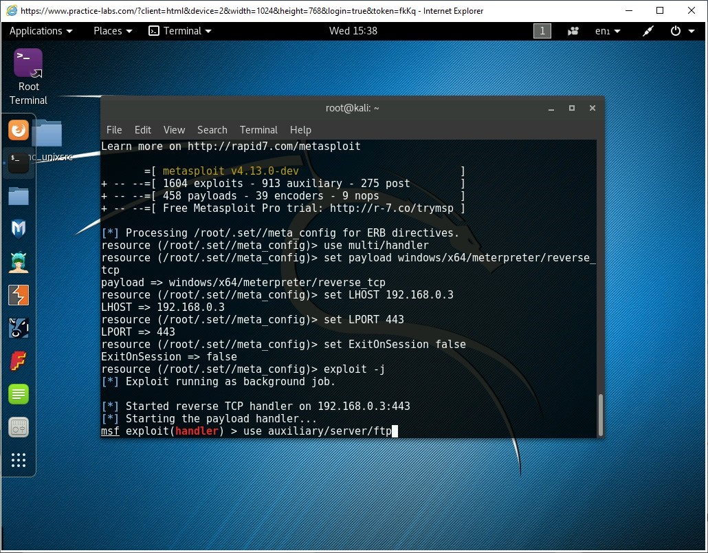 Figure 1.15 Screenshot of PLABKALI01
