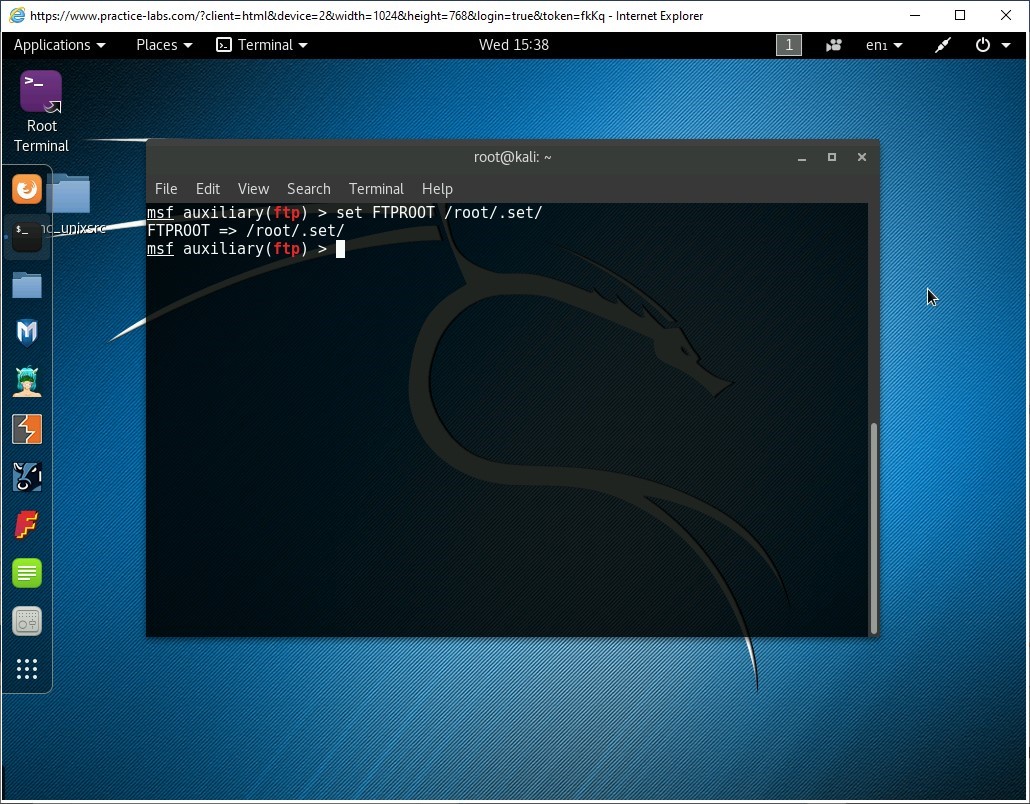 Figure 1.16 Screenshot of PLABKALI01