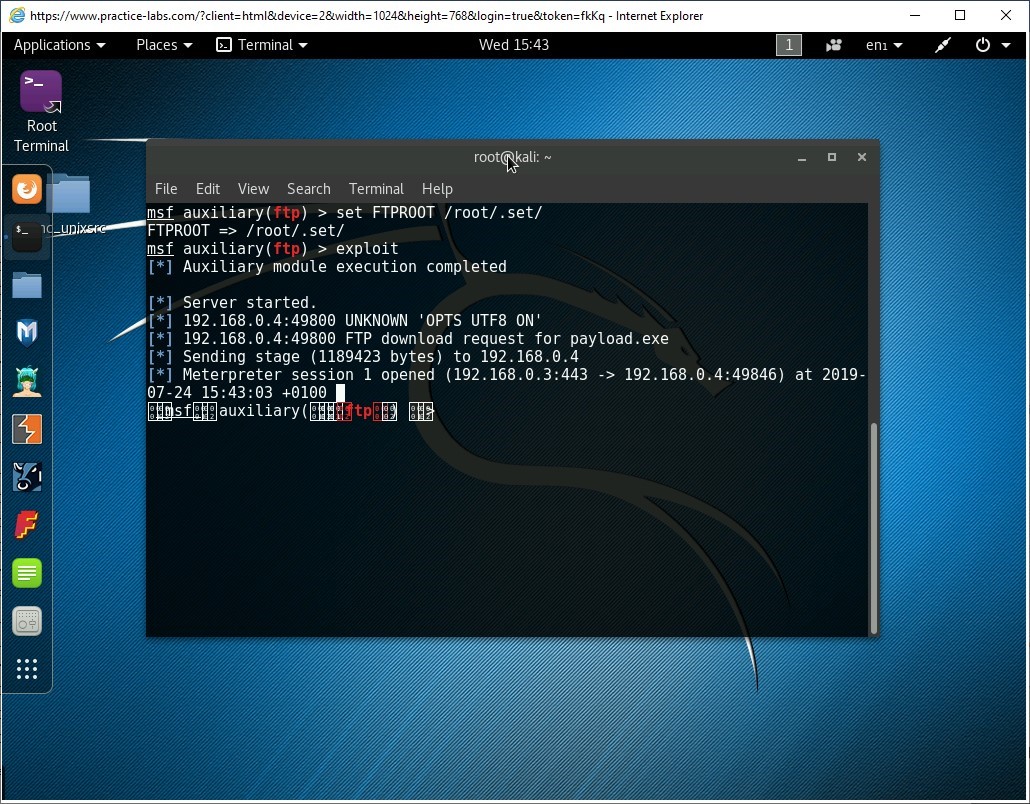 Figure 1.34 Screenshot of PLABKALI01