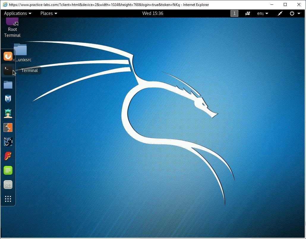Figure 1.4 Screenshot of PLABKALI01