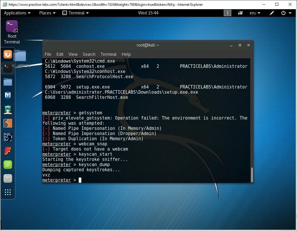 Figure 1.40 Screenshot of PLABKALI01