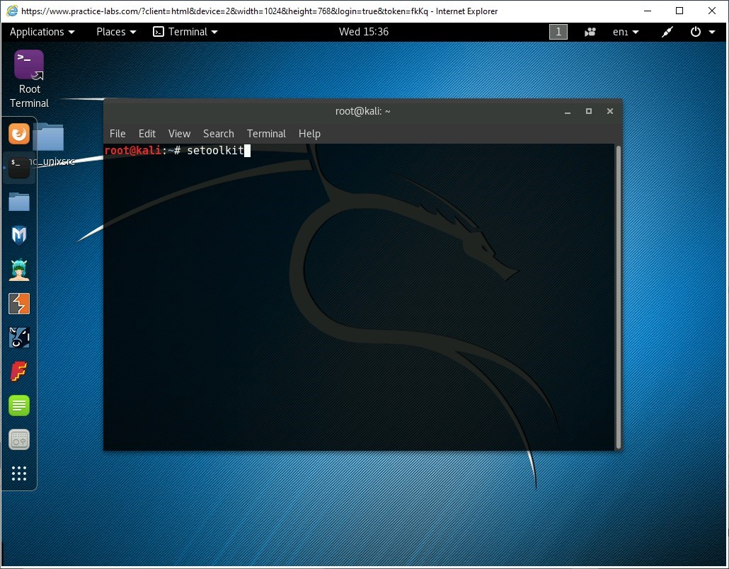 Figure 1.5 Screenshot of PLABKALI01