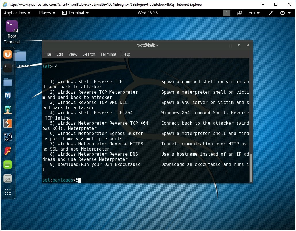 Figure 1.9 Screenshot of PLABKALI01