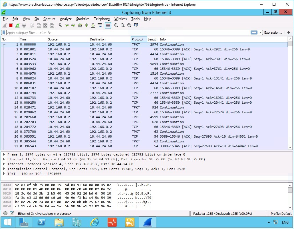 Figure 1.1 Screenshot of PLABM01