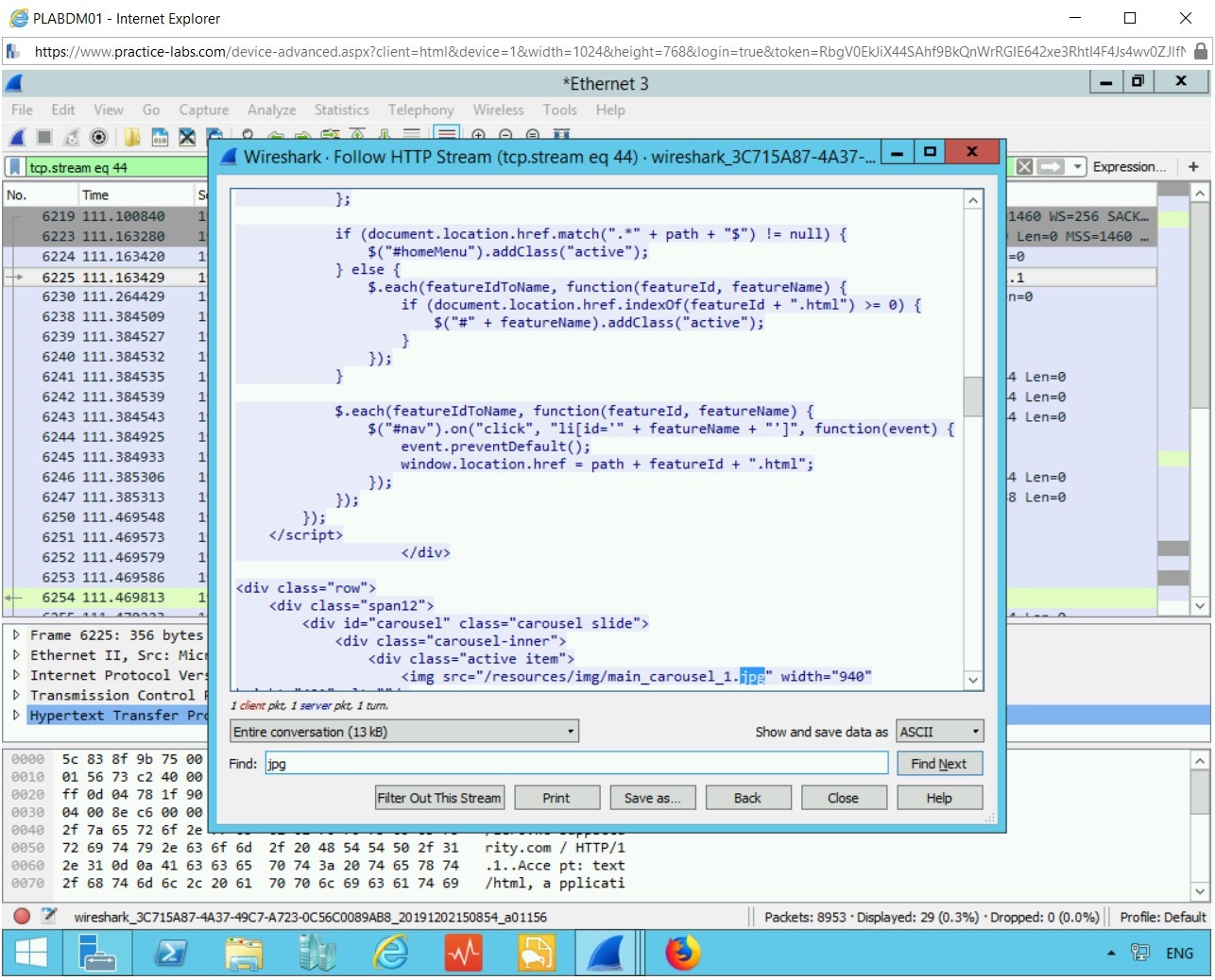 Figure 2.5 Screenshot of PLABDM01