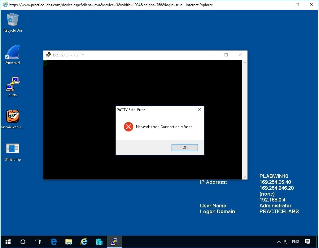 Figure 1.3 Screenshot of PLABWIN10