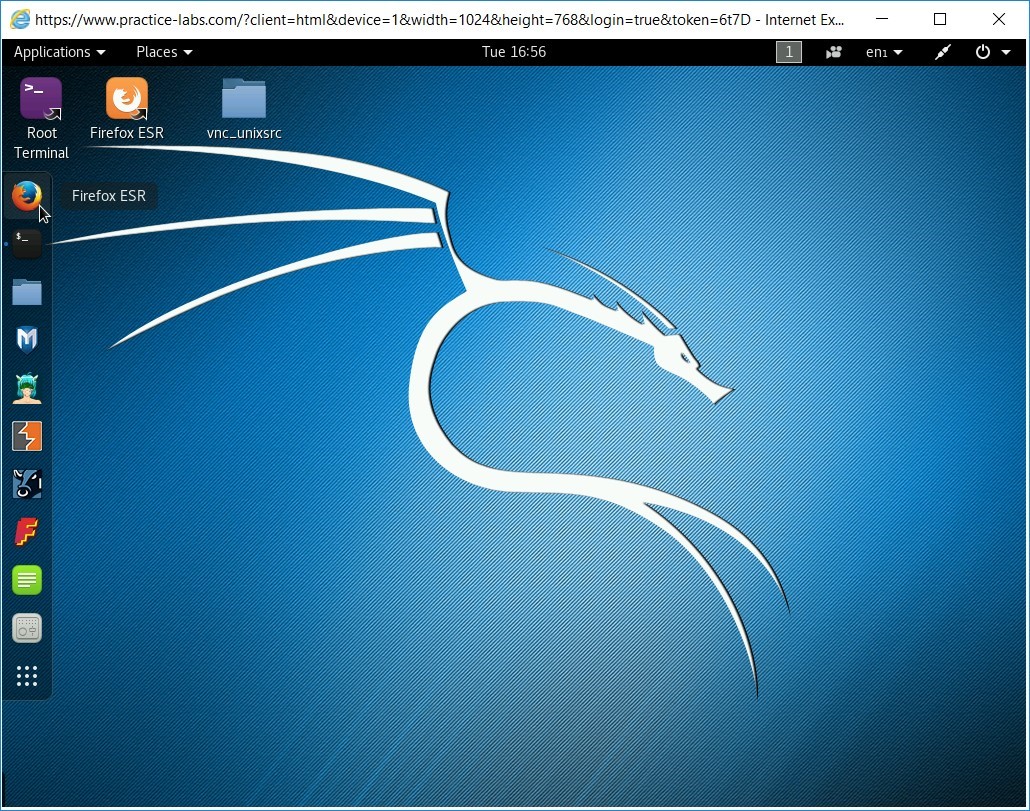 Figure 1.12 Screenshot of PLABKALI01