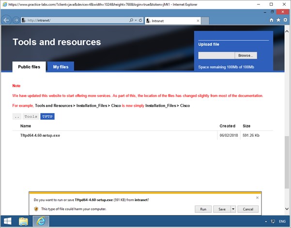 Figure 1.2 Screenshot of PLABWIN801