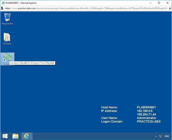 Figure 1.8 Screenshot of PLABWIN801 desktop