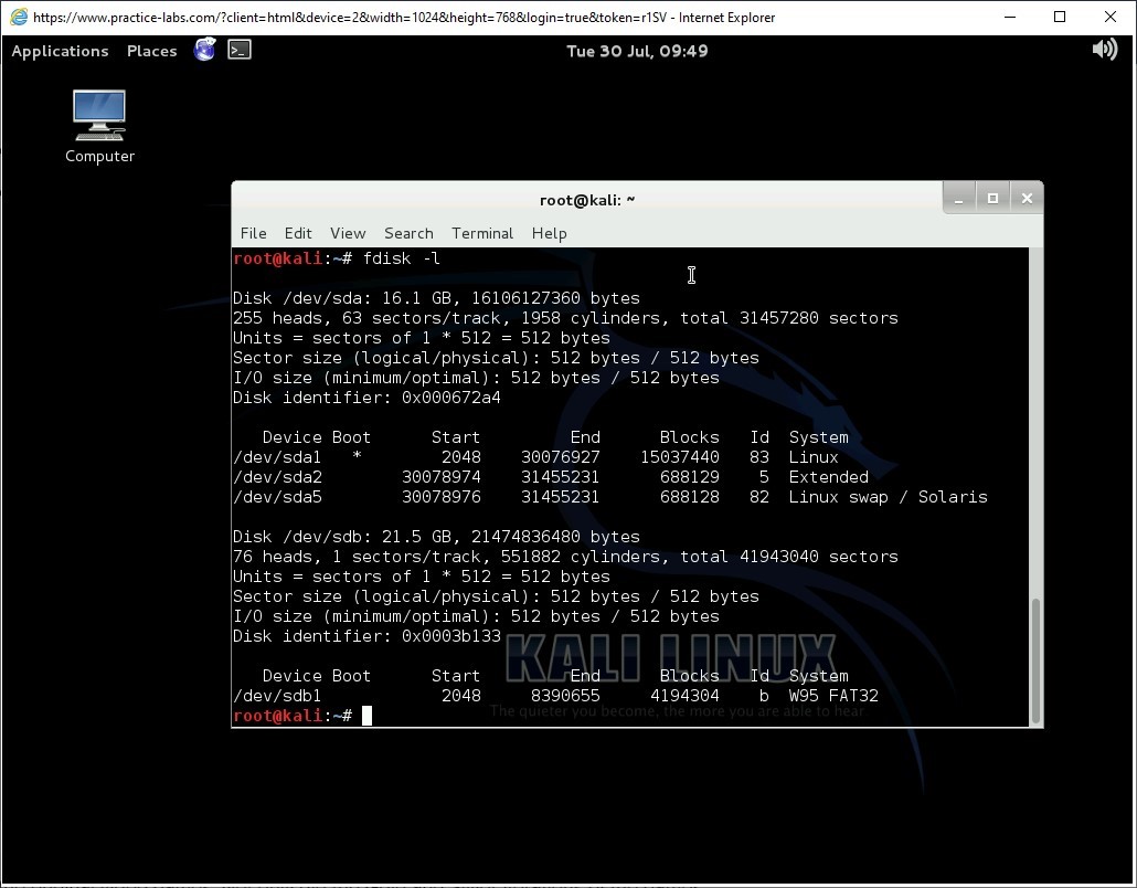 Ảnh chụp màn hình Practice Labs.