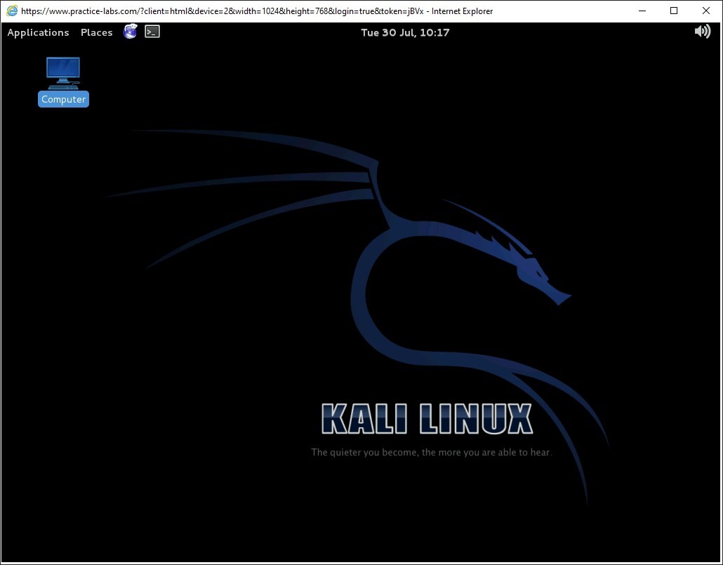 Ảnh chụp màn hình Practice Labs.