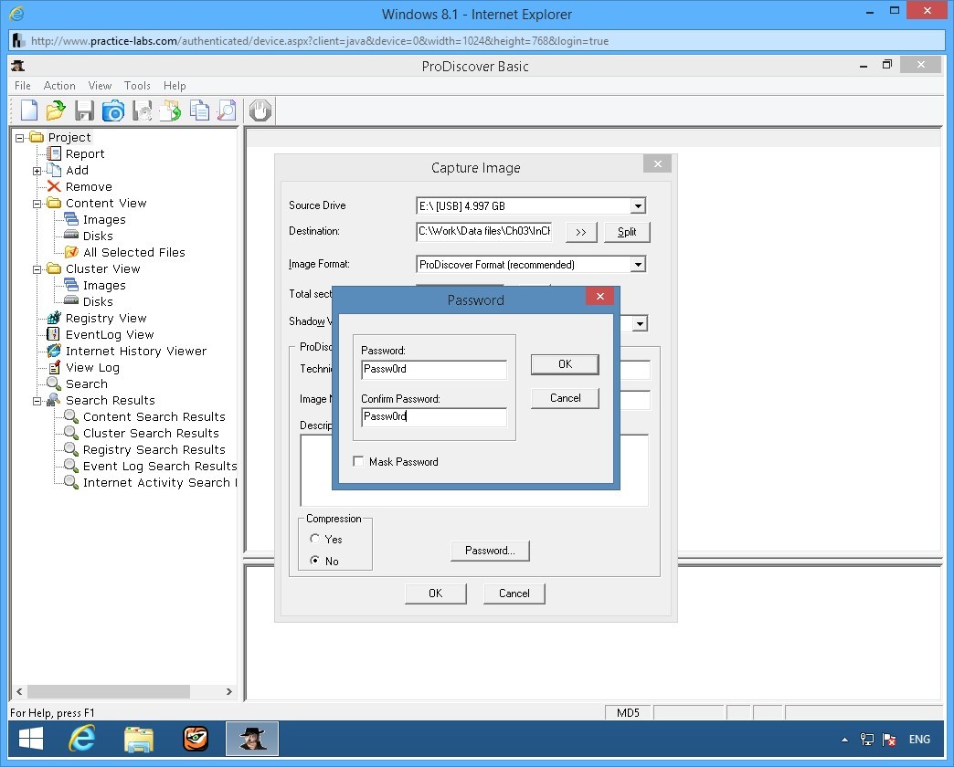 Ảnh chụp màn hình Practice Labs.