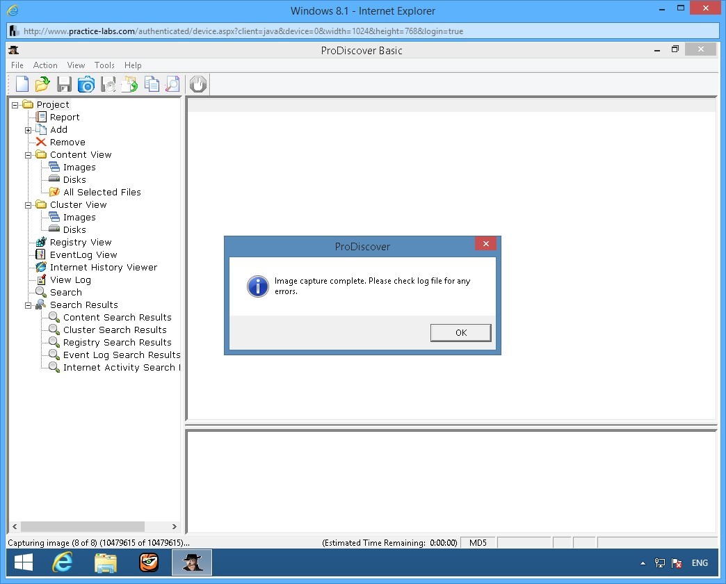 Ảnh chụp màn hình Practice Labs.