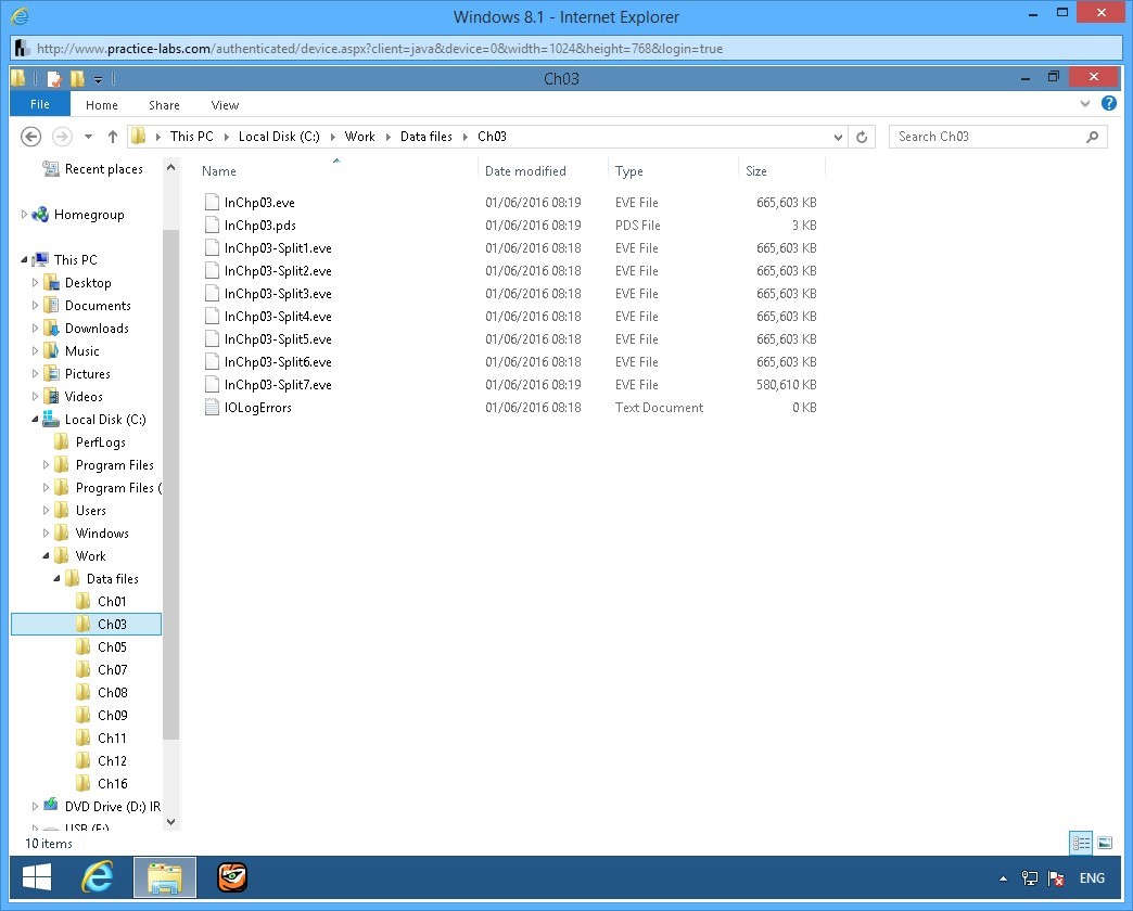 Ảnh chụp màn hình Practice Labs.