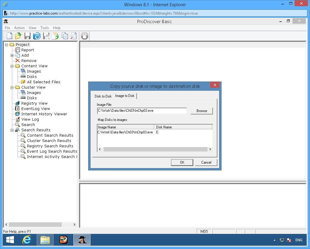 Ảnh chụp màn hình Practice Labs.