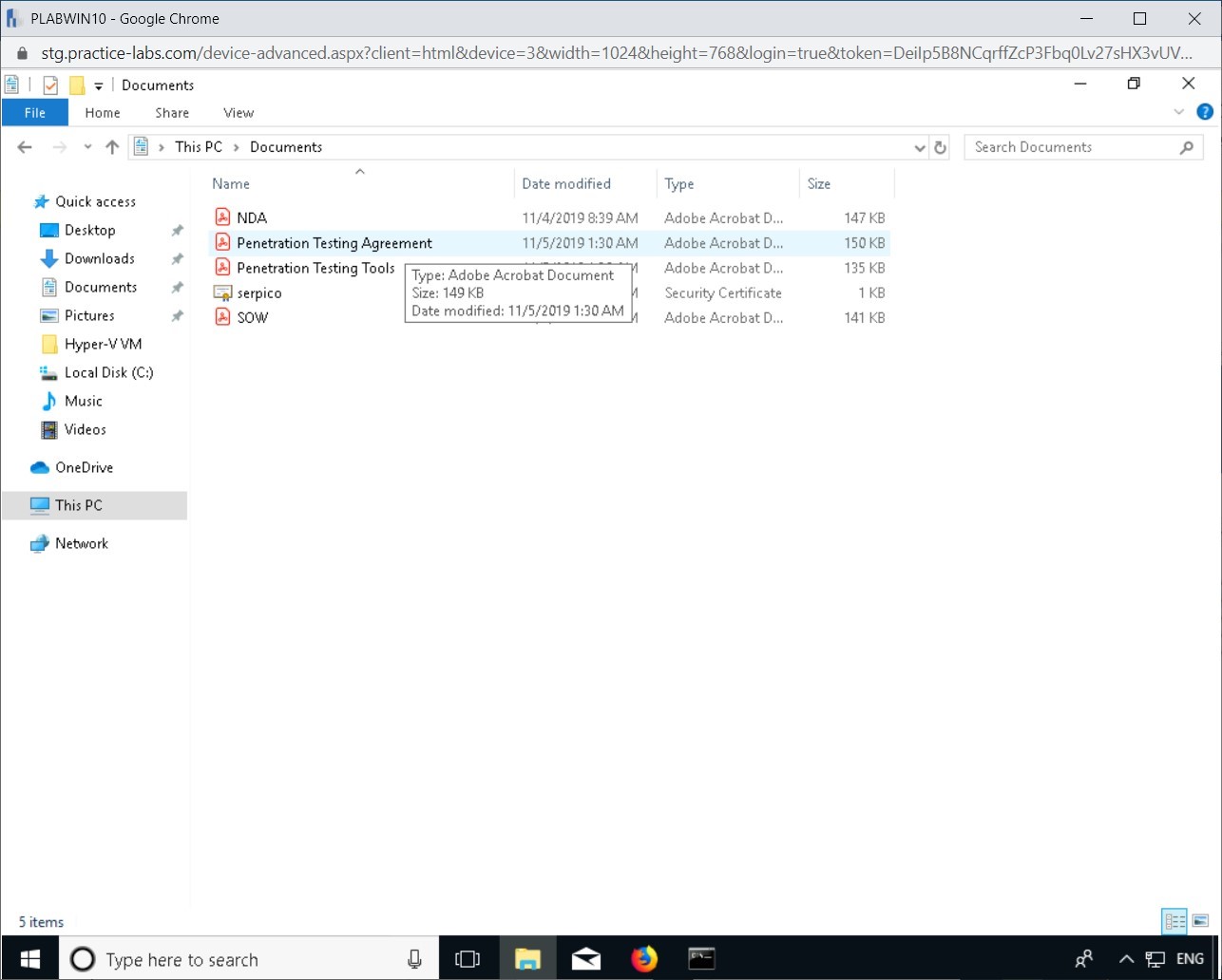 Figure 4.4 Screenshot of PLABWIN10