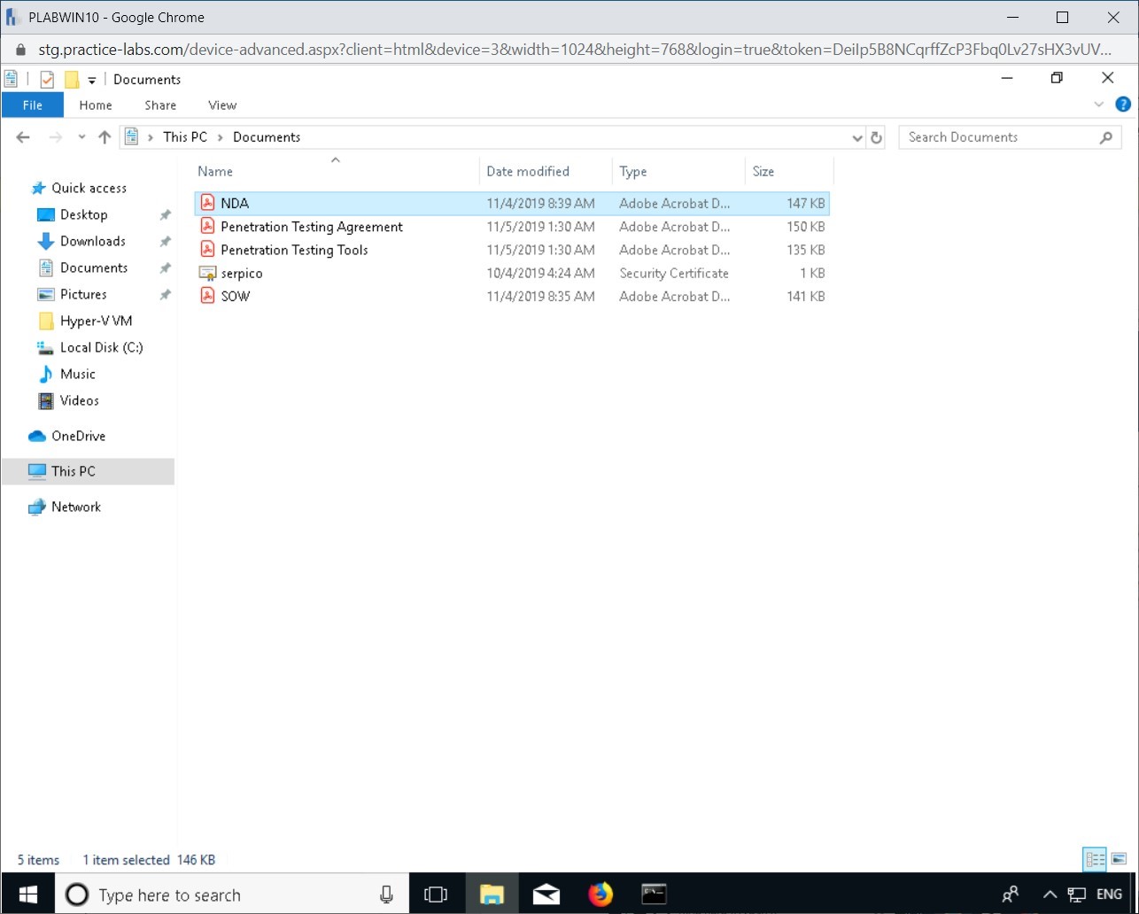 Figure 4.8 Screenshot of PLABWIN10