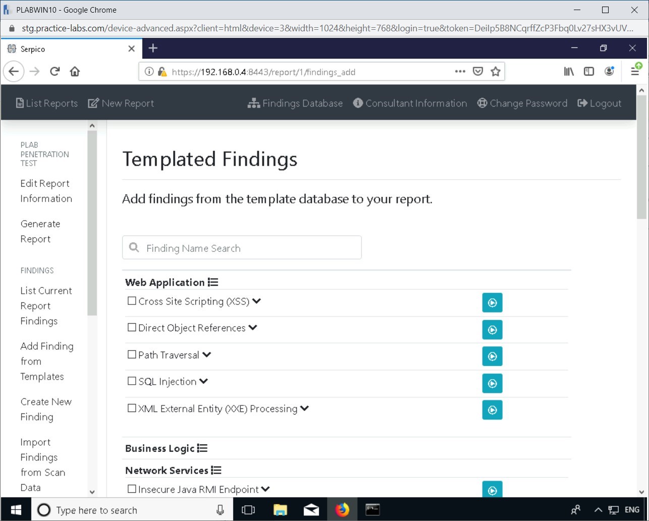 Figure 9.5 Screenshot of PLABWIN10
