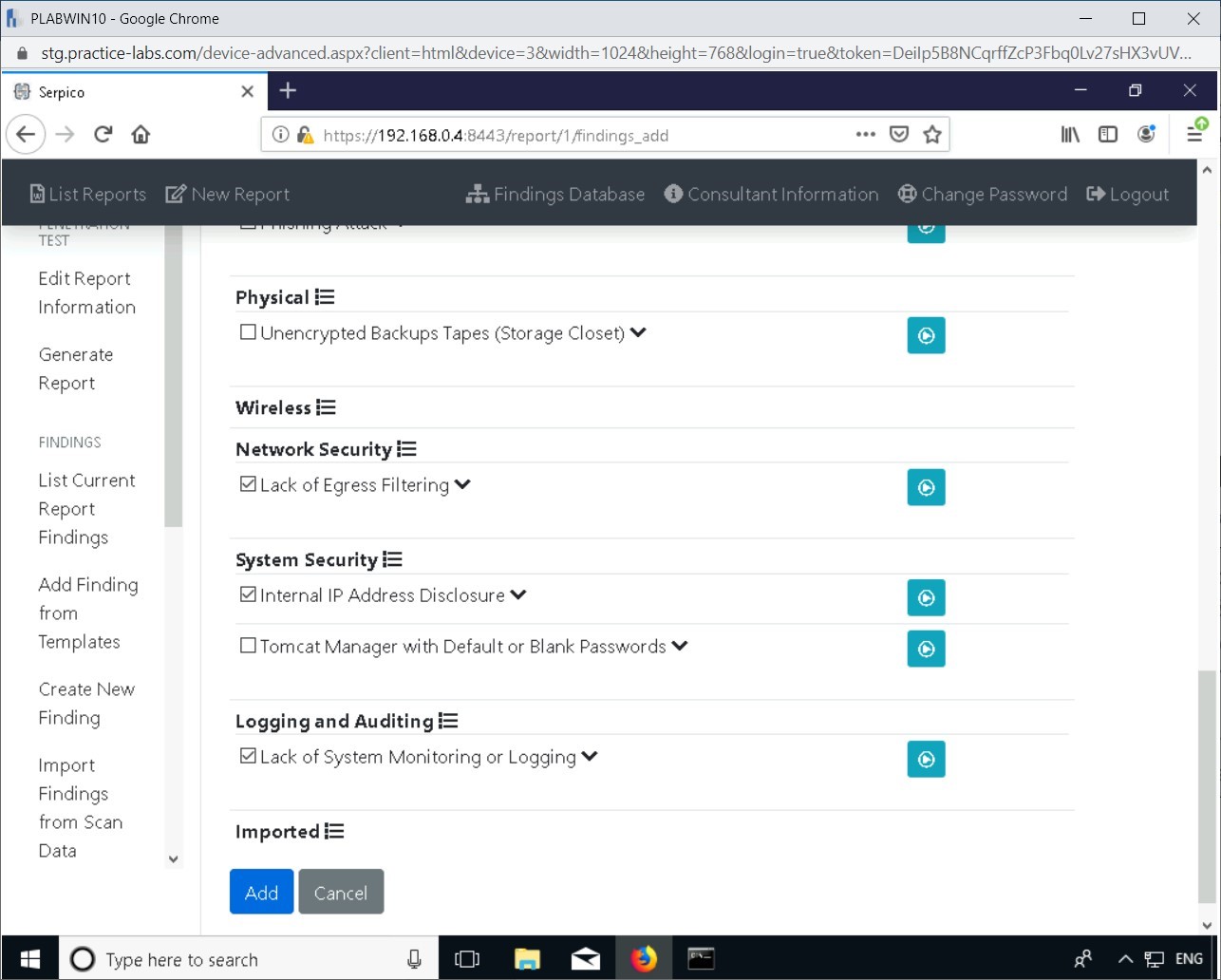 Figure 9.6 Screenshot of PLABWIN10