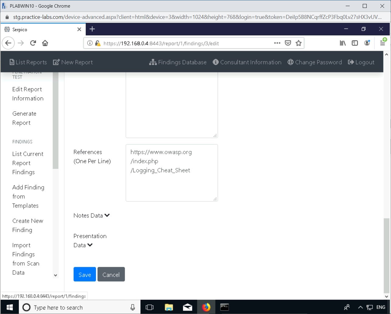 Figure 9.8 Screenshot of PLABWIN10