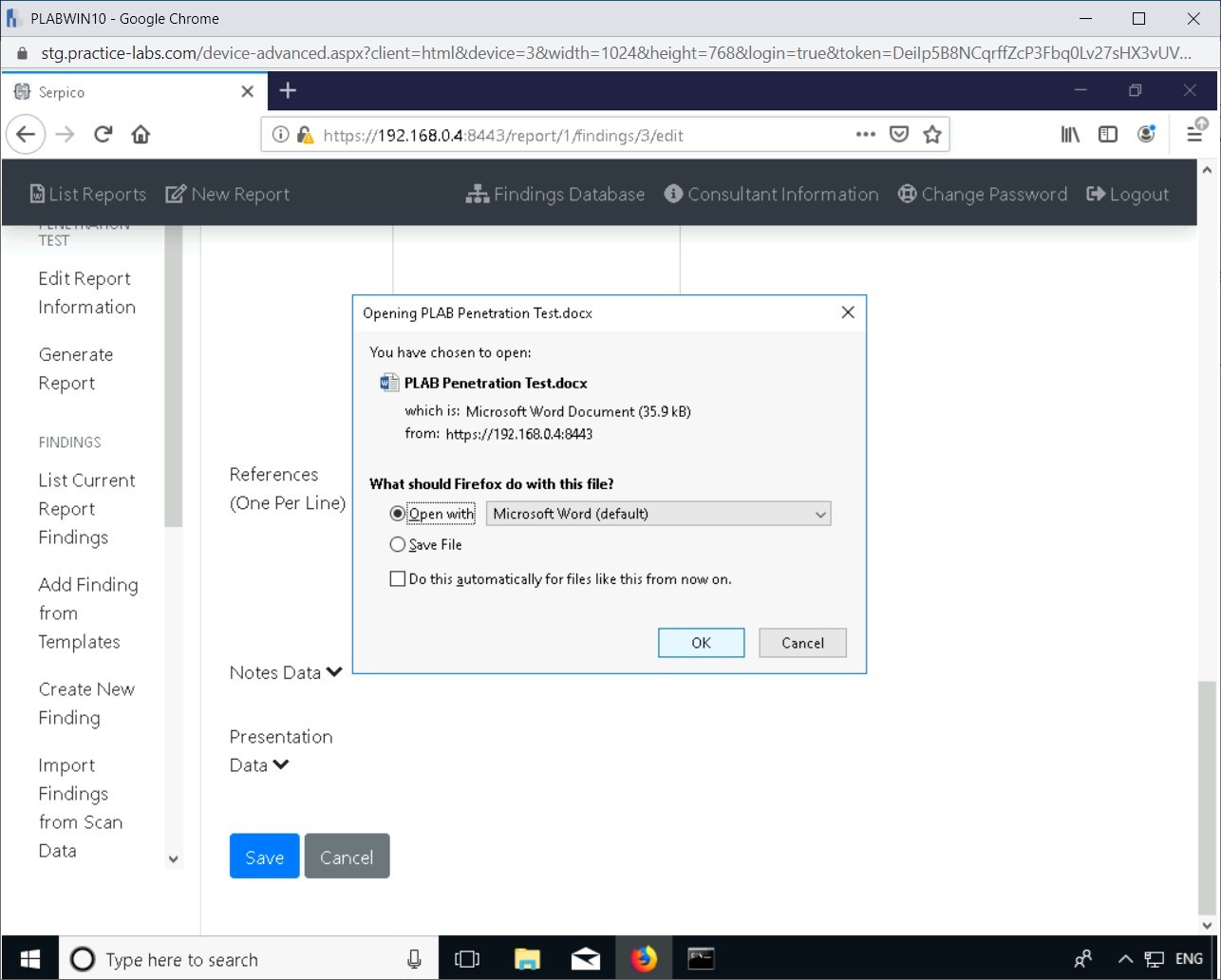 Figure 9.10 Screenshot of PLABWIN10