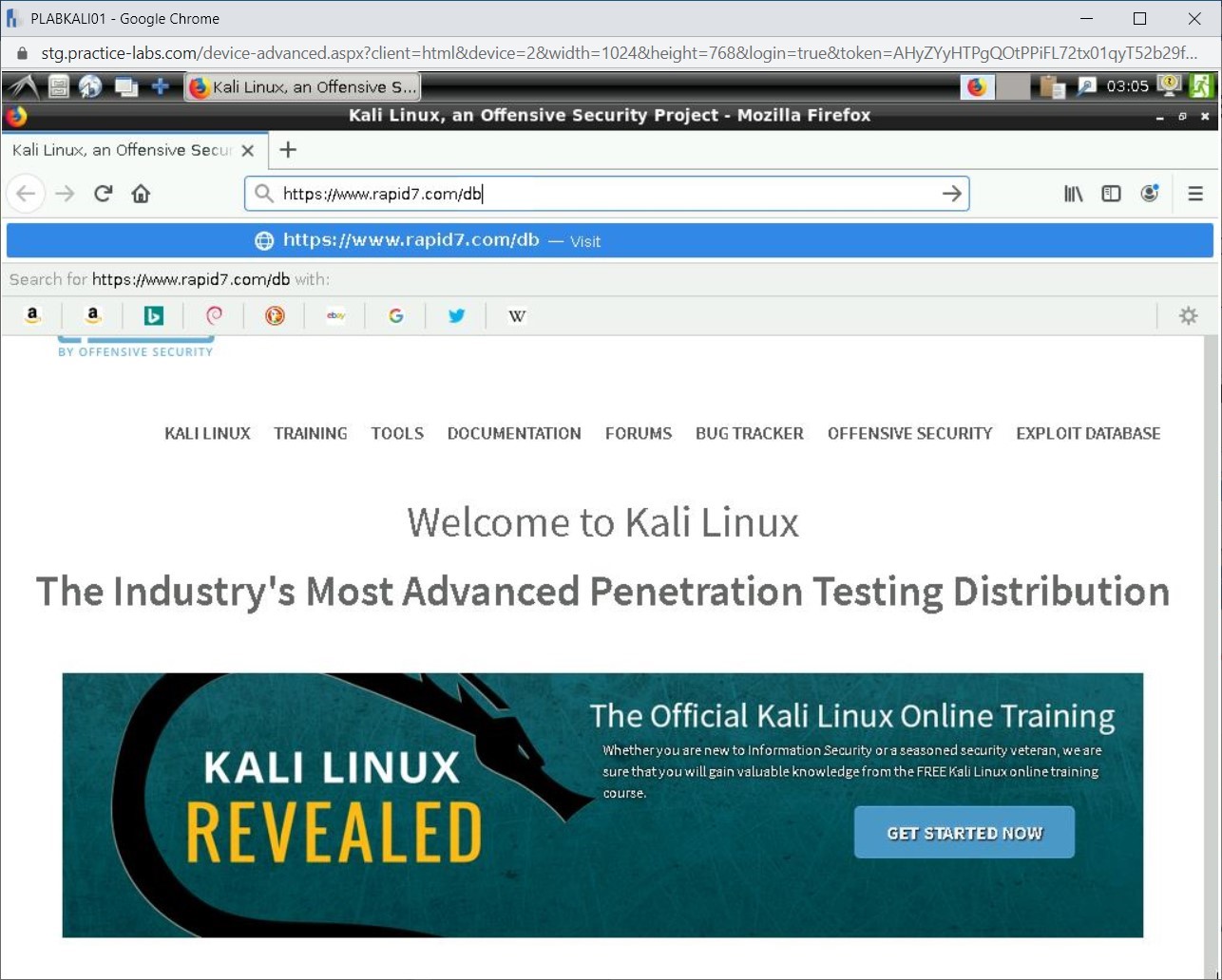 Figure 1.17 Screenshot of PLABKALI01