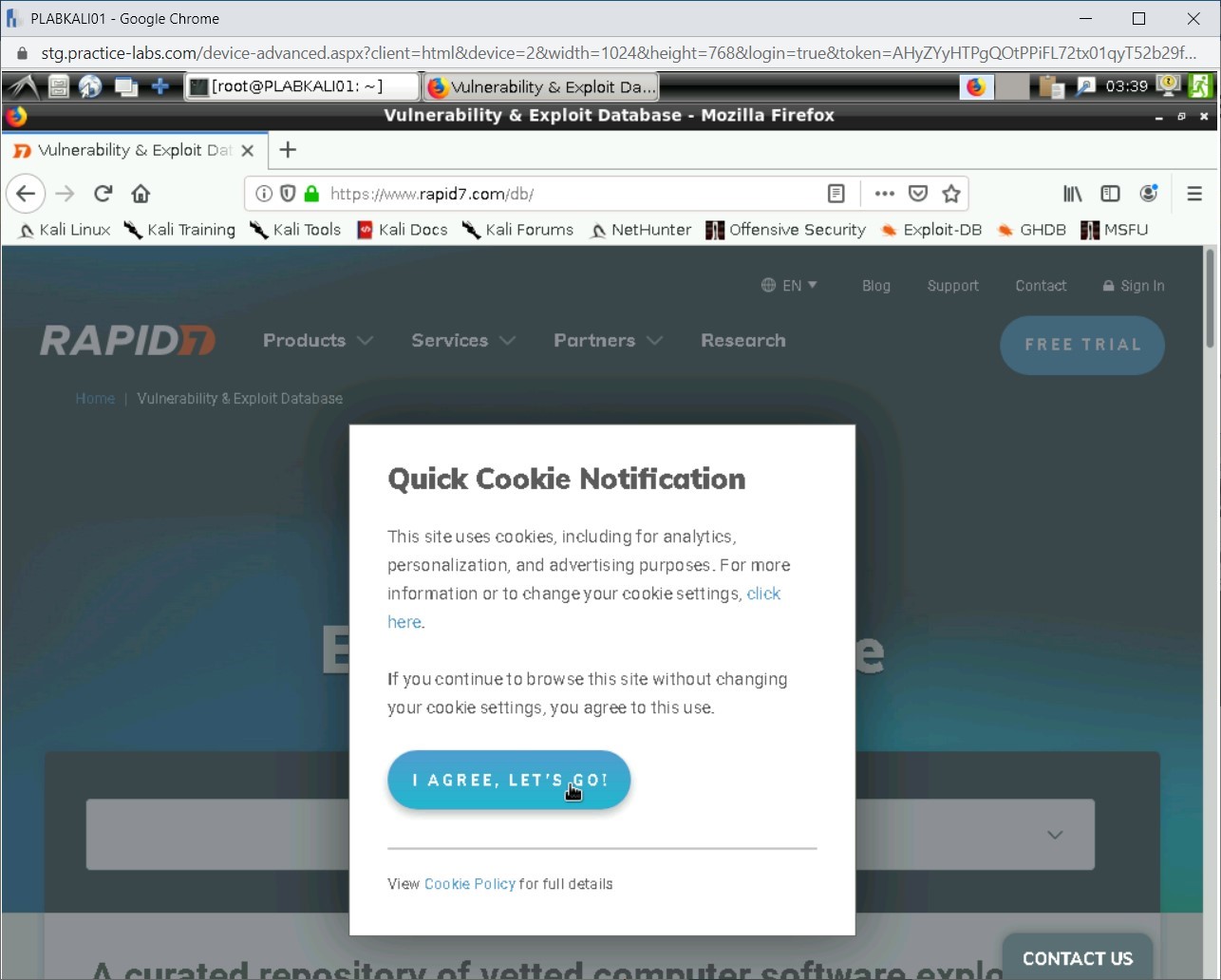 Figure 1.18 Screenshot of PLABKALI01