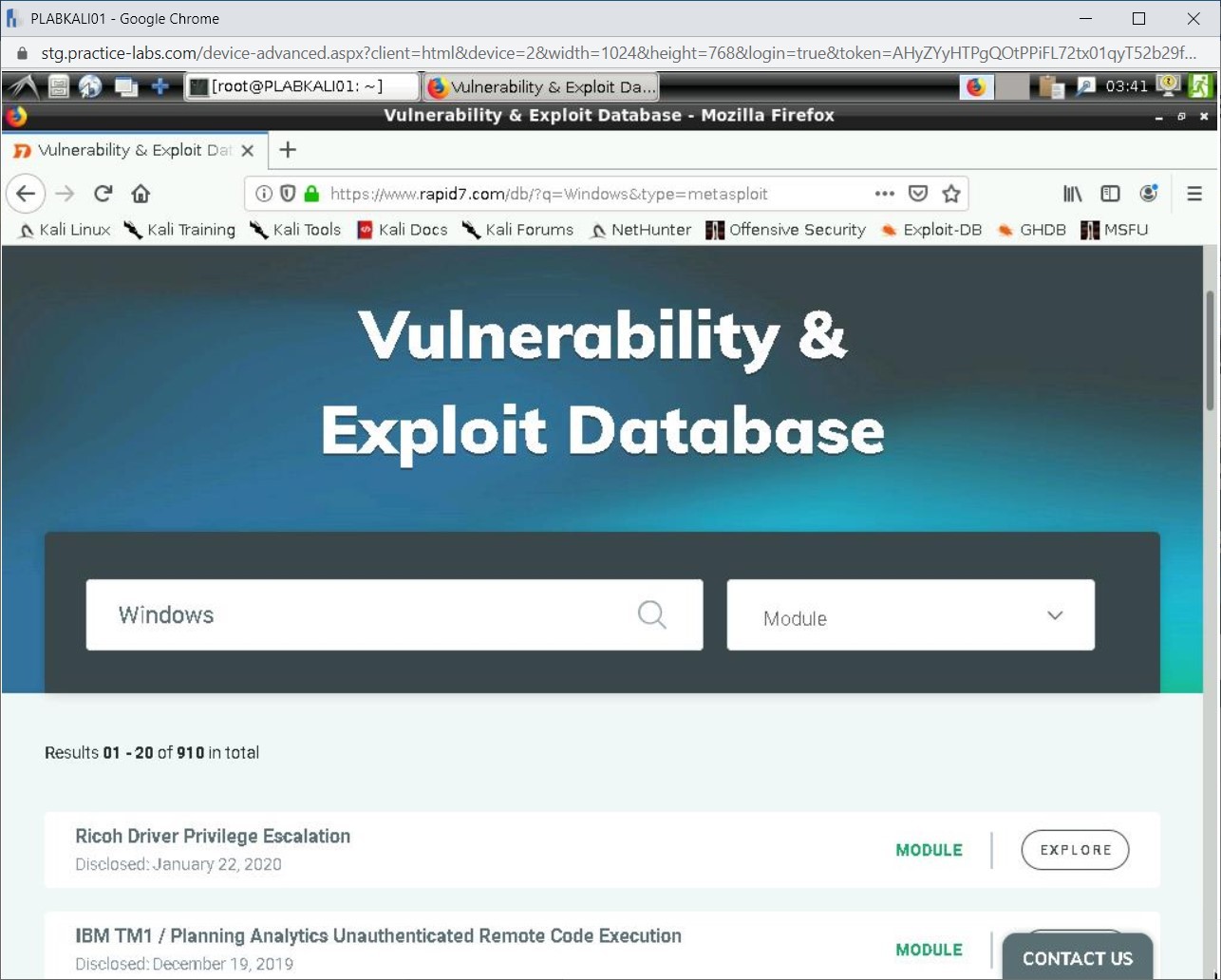 Figure 1.22 Screenshot of PLABKALI01
