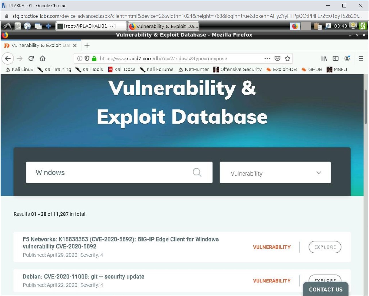 Figure 1.24 Screenshot of PLABKALI01